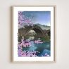 Druck Reproduktion von Kawase Hasui, Kintai Bridge Spring, Kintaikyo kein Haru