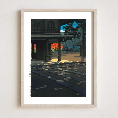 Druckreproduktion von Kawase Hasui, Nobitome Heirinji-Tempel