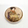 bouton vintage Satsuma, fin 19eme siècle début 20eme - geisha