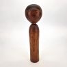 Bambola giapponese in legno, KOKESHI VINTAGE, 30 cm