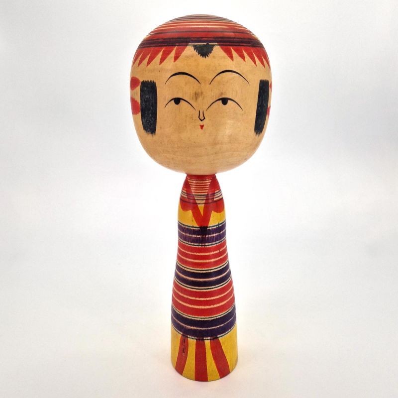 Poupée en bois japonaise, KOKESHI VINTAGE, 36cm