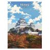 Japanische Illustration des White Heron Castle in Himeji, von ダヴィッド