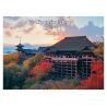 Illustrazione giapponese del tempio Kiyomizu o Kiyomizu-dera a Kyoto, di ダヴィッド