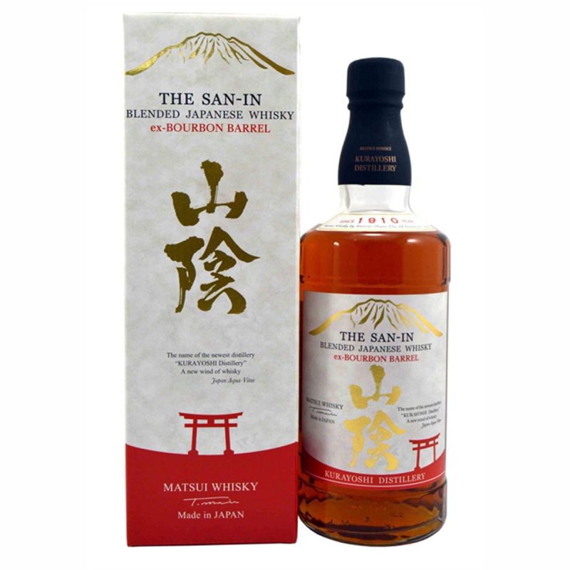 Japanese whiskey - SAN-IN BLENDED JAPANESE WHISKEY EX-BOURBON BARREL