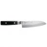 Couteau japonais Yaxell - ZEN - Santoku - Damas 16,5 cm Manche Micarta