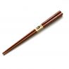 Pair of Japanese chopsticks in natural dark wood - YOSEGI