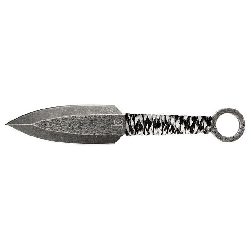 Set aus 3 Kunai-Messern - 114mm Klinge - Paracord-Griff - Nylon-Scheide