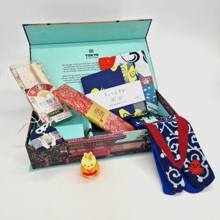 Kyoto Box, caja de regalo de artículos japoneses "Viaje a Kioto"