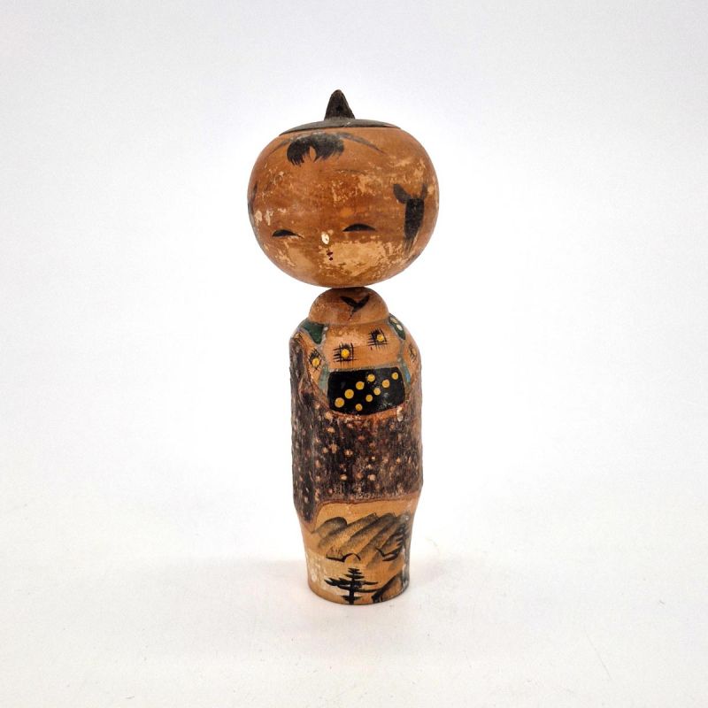 Pequeña muñeca japonesa de madera, KOKESHI VINTAGE