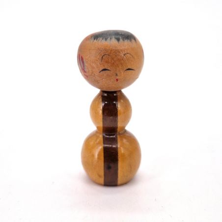 Piccola bambola giapponese in legno, KOKESHI VINTAGE