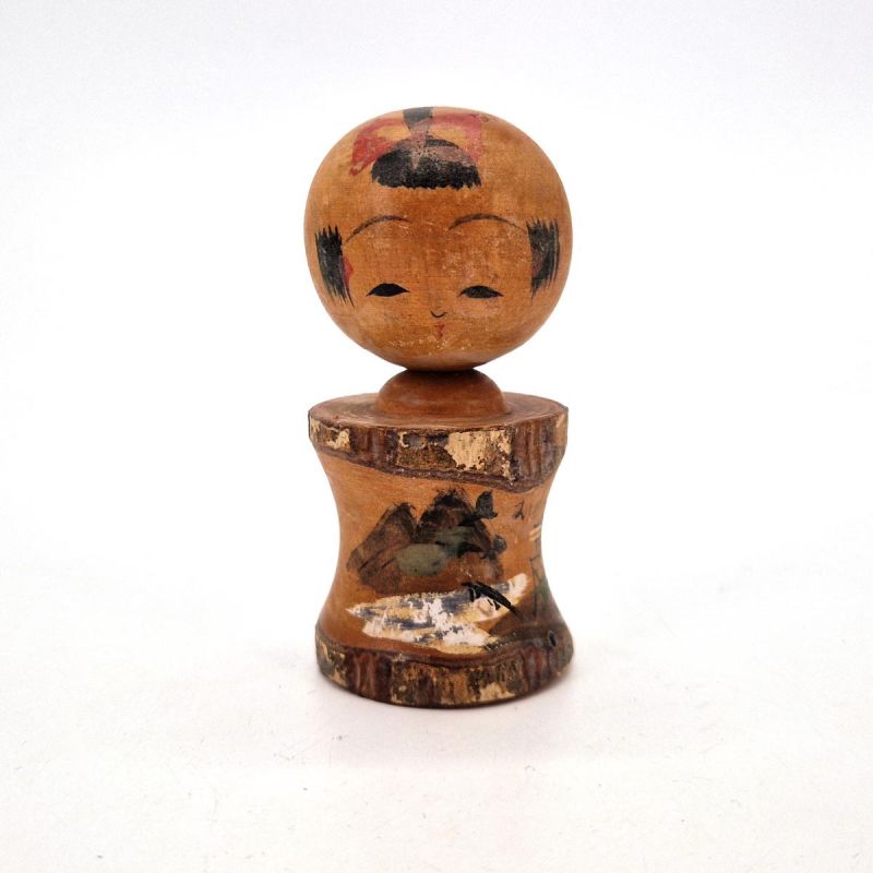 Kleine japanische Holzpuppe, KOKESHI VINTAGE