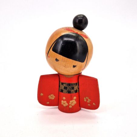 Pequeña muñeca japonesa de madera, KOKESHI VINTAGE