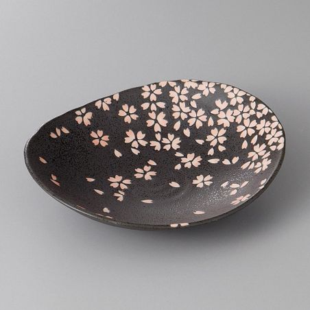 Petite assiette japonaise en céramique fleurs de cerisier- SAKURA