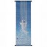 Fine Japanese hemp tapestry, carp climbing a waterfall - KOI