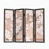 Mini screen in fine Japanese hemp tapestry, cherry blossoms - SAKURA