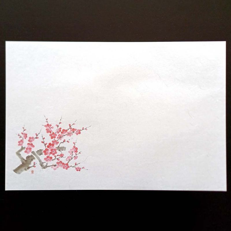 10 mulberry paper placemats - plum blossom - UME