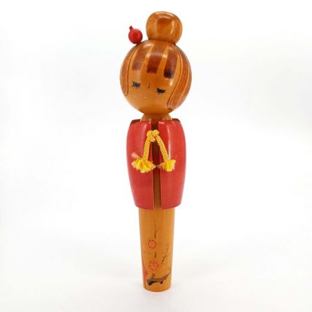 Bambola giapponese in legno, KOKESHI VINTAGE