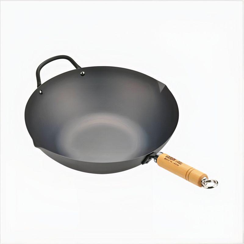 Steel wok with wooden handle, YOSHIKAWA BEJING WOK