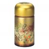 Japanese red metal tea caddy, SHONOSATO, 200 g