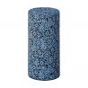 Japanese blue tea caddy with chrysanthemum patterns in washi paper, AIZOME KIKU, 200 g