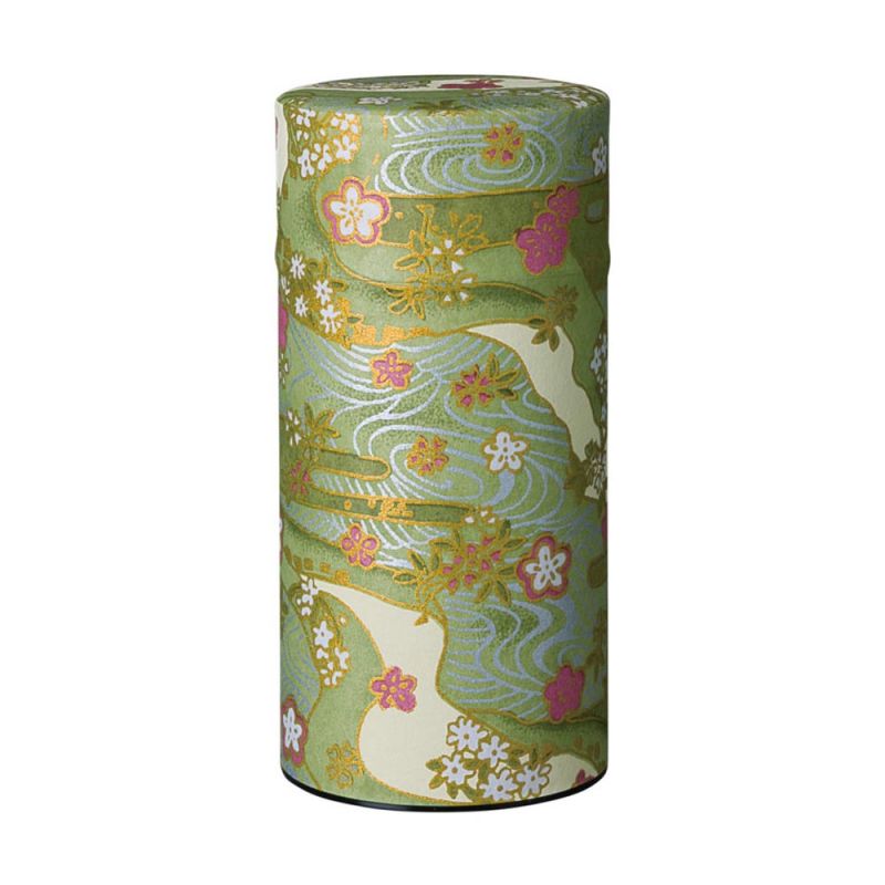 Carrito de té verde japonés en papel washi, SHIKISAI, 200 g