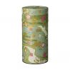 Japanese green tea caddy in washi paper, SHIKISAI, 200 g