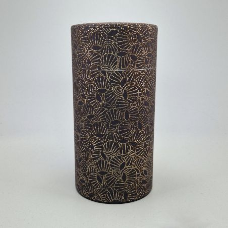 Japanese black tea box in washi paper - TEMARI - 200gr